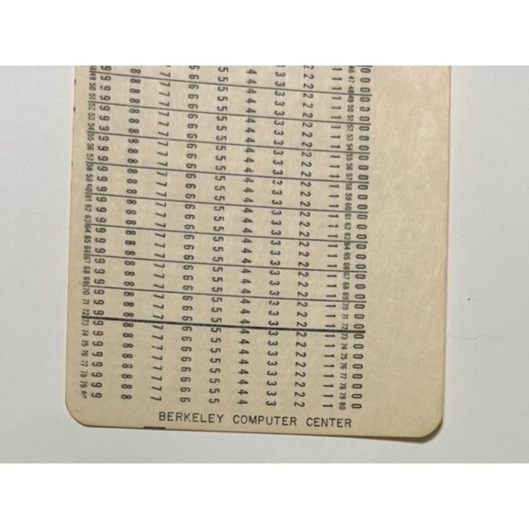 Lot 10 Vintage Computer Data Punch Cards Berkeley Computer Science University - Picture 3 of 5